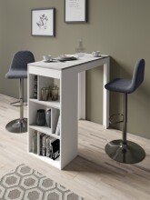 Bistrostuhl >CASINO< (2er-Set) in grau aus Webstoff - 41x52,5cm (BxT)