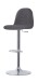 Bistrostuhl >CASINO< (2er-Set) in grau aus Webstoff - 41x52,5cm (BxT)
