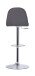 Bistrostuhl >CASINO< (2er-Set) in grau aus Webstoff - 41x52,5cm (BxT)