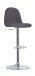 Bistrostuhl >CASINO< (2er-Set) in grau aus Webstoff - 41x52,5cm (BxT)