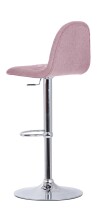 Bistrostuhl >CASINO< (2er-Set) in rosa aus Webstoff - 41x52,5cm (BxT)