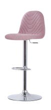 Bistrostuhl >CASINO< (2er-Set) in rosa aus Webstoff - 41x52,5cm (BxT)
