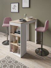 Bistrostuhl >CASINO< (2er-Set) in rosa aus Webstoff - 41x52,5cm (BxT)