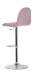 Bistrostuhl >CASINO< (2er-Set) in rosa aus Webstoff - 41x52,5cm (BxT)
