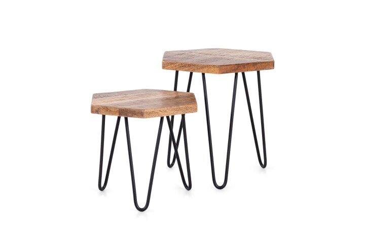 Satztisch >ELEA< (BxHxT: 45x55x40 cm) in braun - 45x55x40 (BxHxT)
