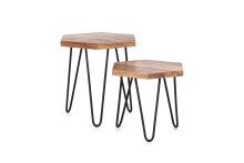 Satztisch >ELEA< (BxHxT: 45x55x40 cm) in braun - 45x55x40 (BxHxT)