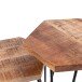 Satztisch >ELEA< (BxHxT: 45x55x40 cm) in braun - 45x55x40 (BxHxT)