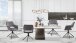 Stuhl >ELEONORE< (2er-Set) in grau aus Cord - 57x84x61cm (BxHxT)