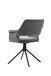 Stuhl >ELEONORE< (2er-Set) in grau aus Cord - 57x84x61cm (BxHxT)