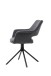 Stuhl >ELEONORE< (2er-Set) in grau aus Webstoff - 57x84x61cm (BxHxT)