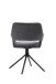 Stuhl >ELEONORE< (2er-Set) in grau aus Webstoff - 57x84x61cm (BxHxT)