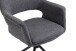 Stuhl >ELEONORE< (2er-Set) in grau aus Webstoff - 57x84x61cm (BxHxT)