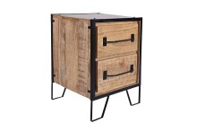 Nachttisch >ELIA< (BxHxT: 40x57x40 cm) in braun -...