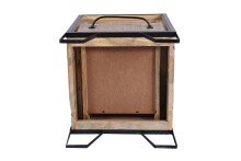 Nachttisch >ELIA< (BxHxT: 40x57x40 cm) in braun - 40x57x40 (BxHxT)
