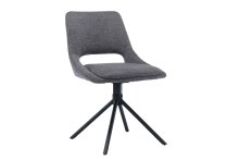 Stuhl >ELLA< (2er-Set) in grau aus Webstoff -...
