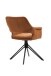 Stuhl >ESTELLE< (2er-Set) in braun aus Microfaser - 57x84x61cm (BxHxT)