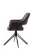 Stuhl >ESTELLE< (2er-Set) in grau aus Samt - 57x84x61cm (BxHxT)