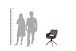 Stuhl >ESTELLE< (2er-Set) in grau aus Samt - 57x84x61cm (BxHxT)