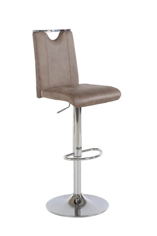 Bistrostuhl >FIRE< (2er-Set) in braun aus Microfaser - 40x48cm (BxT)