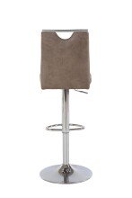 Bistrostuhl >FIRE< (2er-Set) in braun aus Microfaser - 40x48cm (BxT)