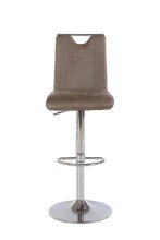 Bistrostuhl >FIRE< (2er-Set) in braun aus Microfaser - 40x48cm (BxT)