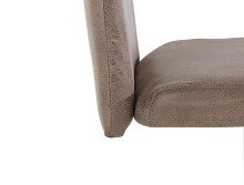 Bistrostuhl >FIRE< (2er-Set) in braun aus Microfaser - 40x48cm (BxT)