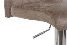 Bistrostuhl >FIRE< (2er-Set) in braun aus Microfaser - 40x48cm (BxT)