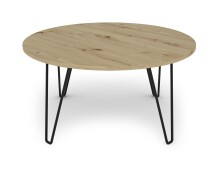 Couchtisch >FLAIR< (BxHxT: 80x40x80 cm) in Eiche/Artisan - 80x40x80cm (BxHxT)