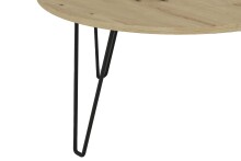 Couchtisch >FLAIR< (BxHxT: 80x40x80 cm) in Eiche/Artisan - 80x40x80cm (BxHxT)