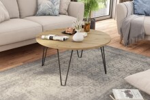 Couchtisch >FLAIR< (BxHxT: 80x40x80 cm) in Eiche/Artisan - 80x40x80cm (BxHxT)