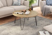 Couchtisch >FLAIR< (BxHxT: 80x40x80 cm) in Eiche/Artisan - 80x40x80cm (BxHxT)