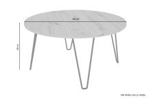 Couchtisch >FLAIR< (BxHxT: 80x40x80 cm) in Eiche/Artisan - 80x40x80cm (BxHxT)