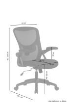 Chefsessel >FLEX< (BxT: 62x58,5 cm) in schwarz - 62x58,5 (BxT)