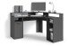 Schreibtisch >FOX< (BxHxT: 139x90,8x139 cm) in anthrazit - 139x90,8x139 (BxHxT)