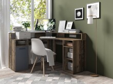 Schreibtisch >FOX< (BxHxT: 139x90,8x139 cm) in Old Style - 139x90,8x139 (BxHxT)