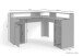 Schreibtisch >FOX< (BxHxT: 139x90,8x139 cm) in Old Style - 139x90,8x139 (BxHxT)
