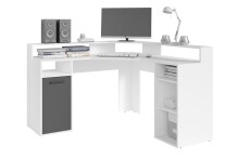 Schreibtisch >FOX< (BxHxT: 139x90,8x139 cm) in weiß - 139x90,8x139cm (BxHxT)