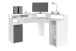 Schreibtisch >FOX< (BxHxT: 139x90,8x139 cm) in weiß - 139x90,8x139cm (BxHxT)