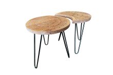 Satztisch >HAILEY< (BxHxT: 40x45x40 cm) in braun -...
