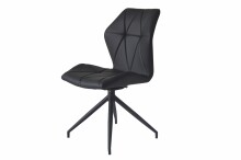 Stuhl >IMKE< (2er-Set) in schwarz - 52x90,5x62cm (BxHxT)