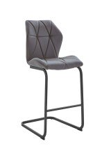 Bistrostuhl >IMKE< (BxHxT: 45x109x51 cm) in grau -...