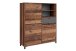 Highboard >JACKSON< (BxHxT: 126x143x40 cm) in Old Style - 126x143x40cm (BxHxT)
