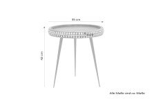 Beistelltisch >JANA< (BxHxT: 35x42x35 cm) in braun - 35x42x35 (BxHxT)
