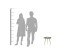 Beistelltisch >JANA< (BxHxT: 35x42x35 cm) in braun - 35x42x35 (BxHxT)