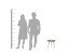 Beistelltisch >JANA< (BxHxT: 35x42x35 cm) in braun - 35x42x35 (BxHxT)