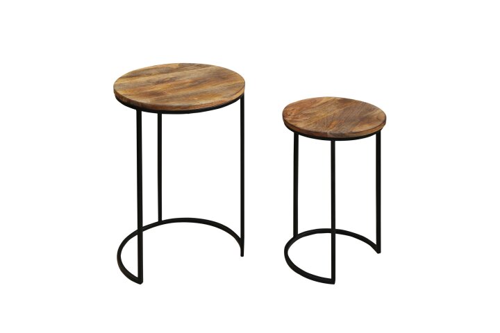 Satztisch >JARON< (BxHxT: 40x60x40 cm) in braun - 40x60x40 (BxHxT)