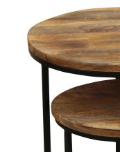 Satztisch >JARON< (BxHxT: 40x60x40 cm) in braun - 40x60x40 (BxHxT)