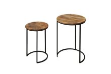 Satztisch >JARON< (BxHxT: 40x60x40 cm) in braun - 40x60x40 (BxHxT)
