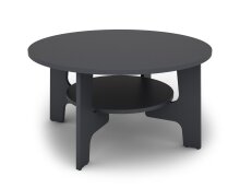 Couchtisch >JONNY< (BxHxT: 80x42,5x80 cm) in grau -...