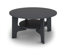 Couchtisch >JONNY< (BxHxT: 80x42,5x80 cm) in grau - 80x42,5x80cm (BxHxT)